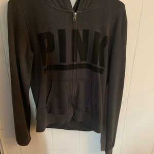 Pink zip up hoodie